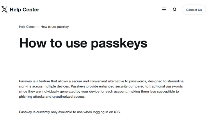 南丹苹果维修店铺分享iOS用户如何通过通行密钥(Passkey)登录 